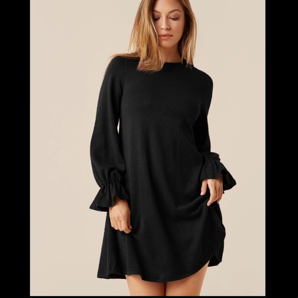 BRAND NEW FLOUNCE SLEEVE SOLID DRESS - Picture 5 of 5